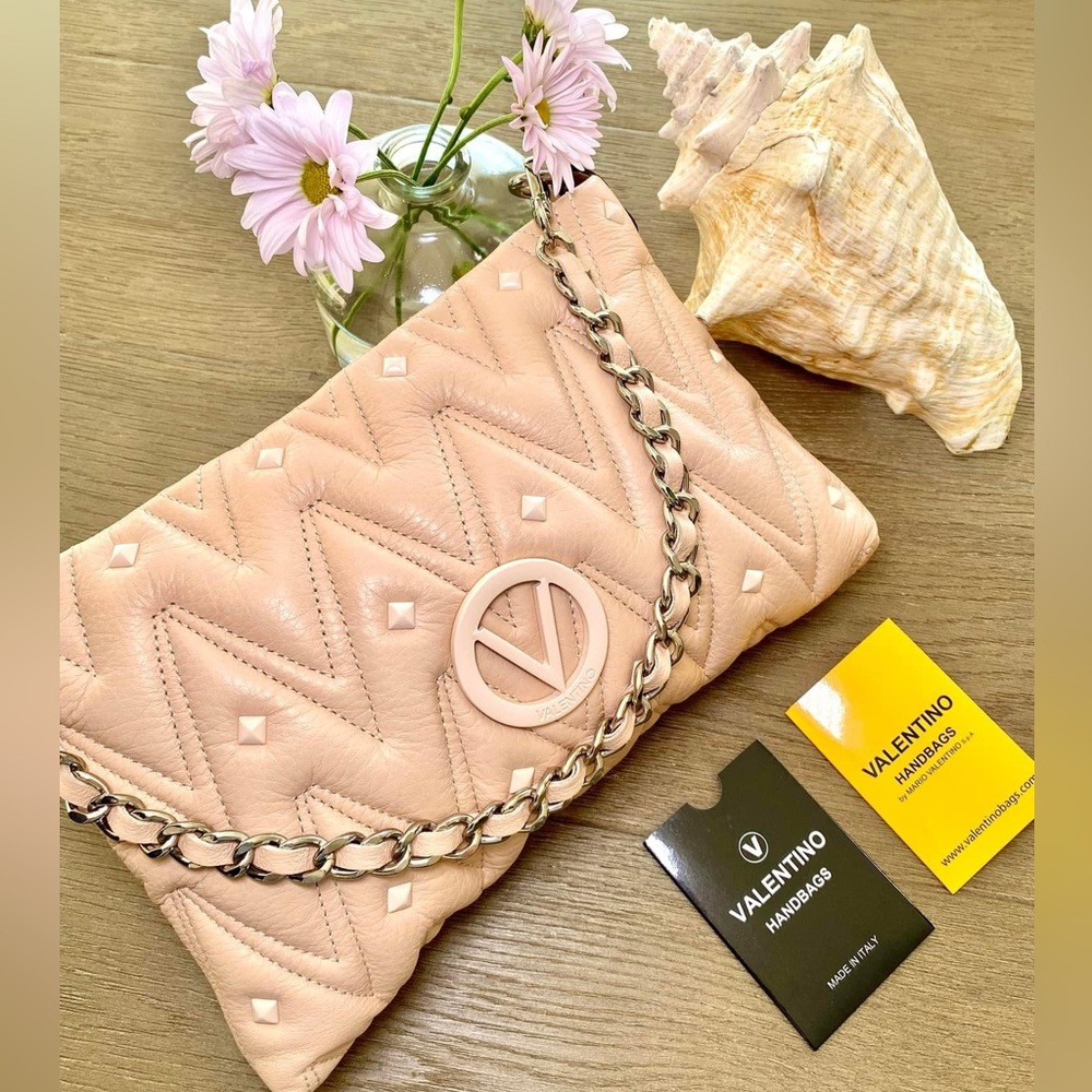 authentic valentino light pink shoulder bag